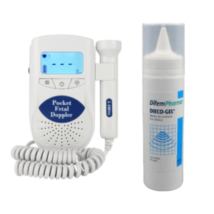 JPD100S6AZUL-PhotoRoom-5 Doppler Fetal Pocket JPD100S6 Azul + Gel Conductor Dieco 250 ml