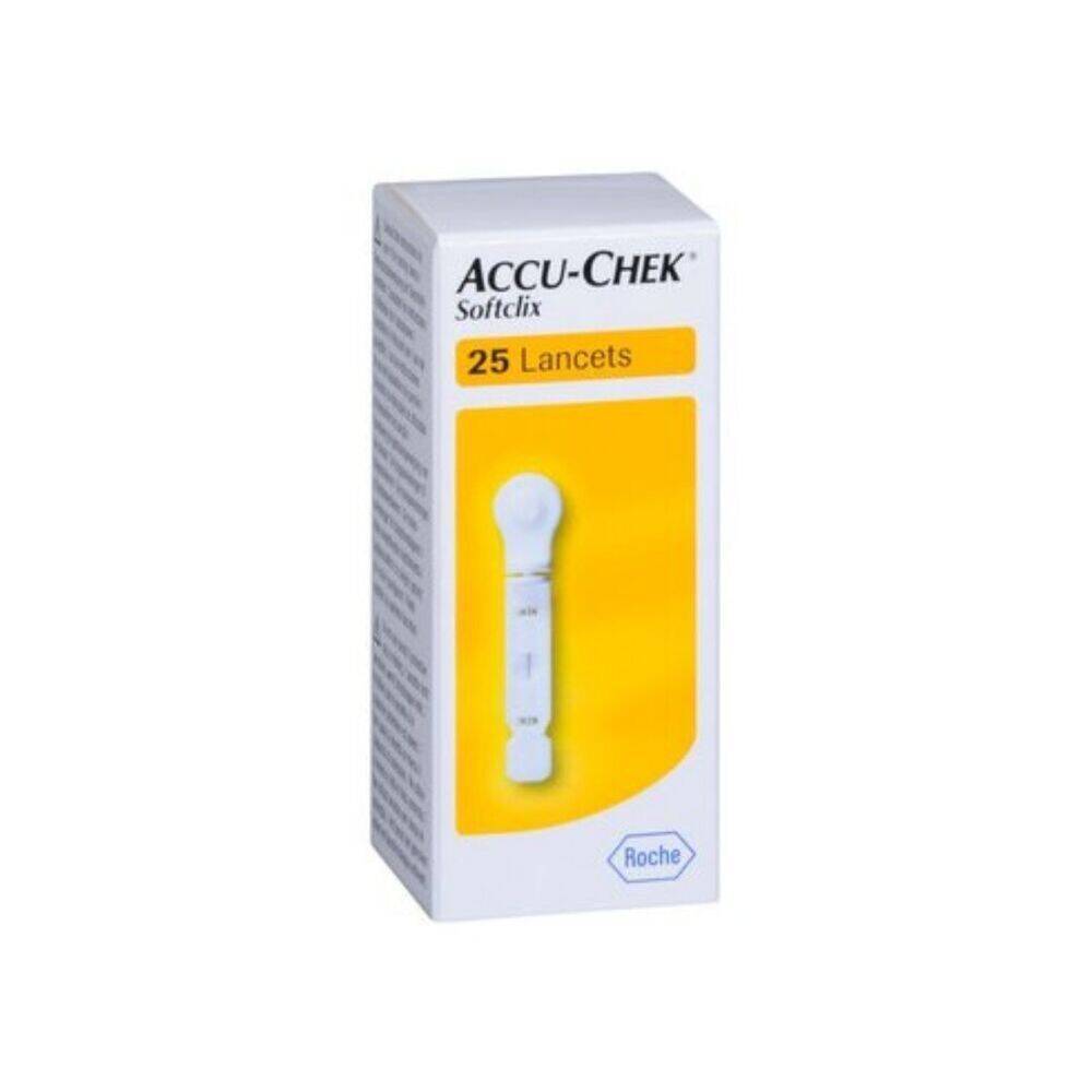 Lancetas-Accu-Chek®-Softclix-25-unidades Pack Glucómetro Accu-Chek® Instant + 25 Tiras Instant + 25 Lancetas Softclix