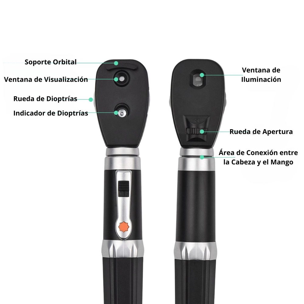 Pack: Oftalmoscopio de Fibra Óptica - Guthmann + Estuche Multifuncional