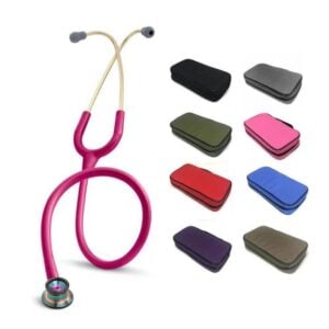 PEYF-2157_1 Fonendoscopio Littmann® Classic II Neonatal Frambuesa 2157 + Estuche