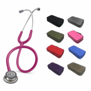 PEYF-5648_1 Fonendoscopio Littmann® Classic III Frambuesa Estándar 5648 + Estuche
