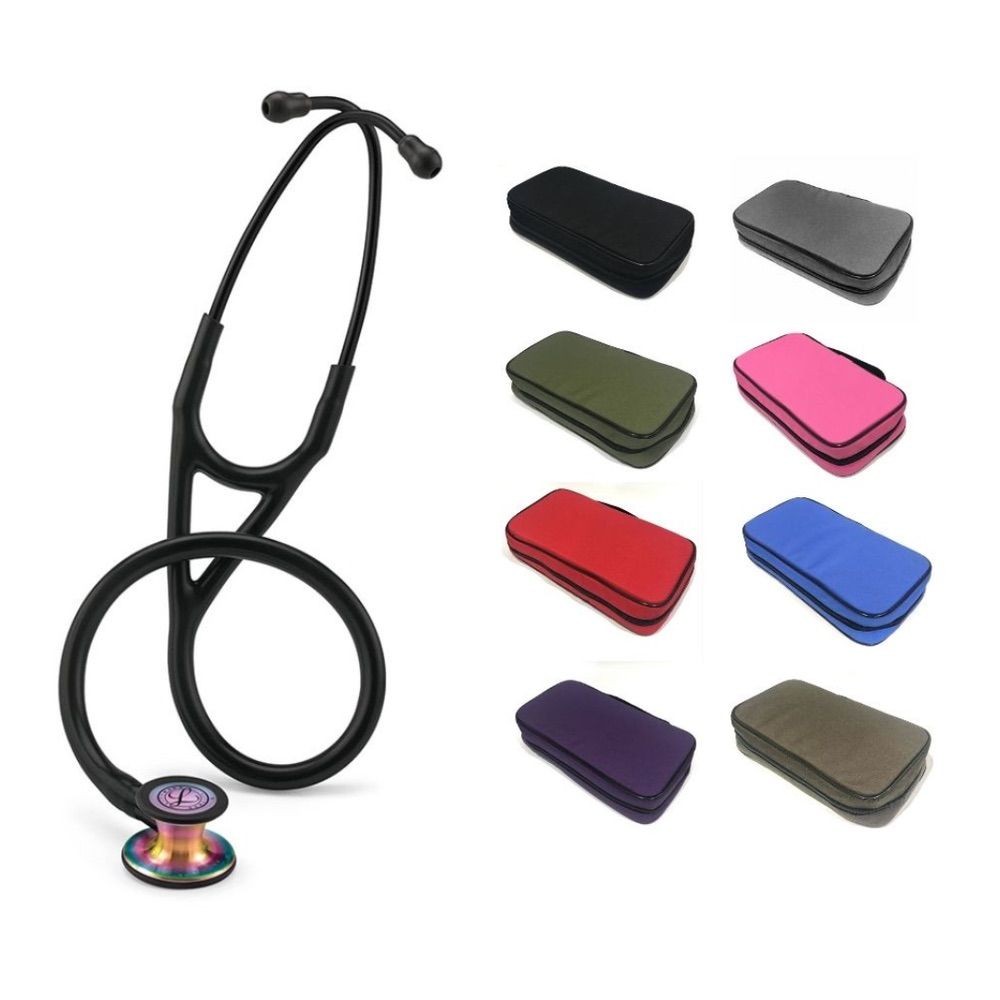 Fonendoscopio Littmann® Cardiology IV Negro Arcoíris 6165 + Estuche