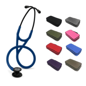 PEYF-6168_1 Fonendo Littmann® Cardiology IV Azul marino Negro 6168 + Estuche