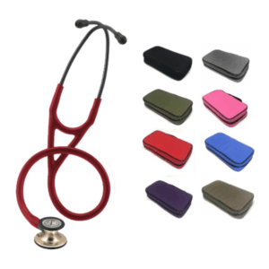 PEYF-6176_1 Fonendo Littmann® Cardiology IV Burdeo Champaña 6176 + Estuche