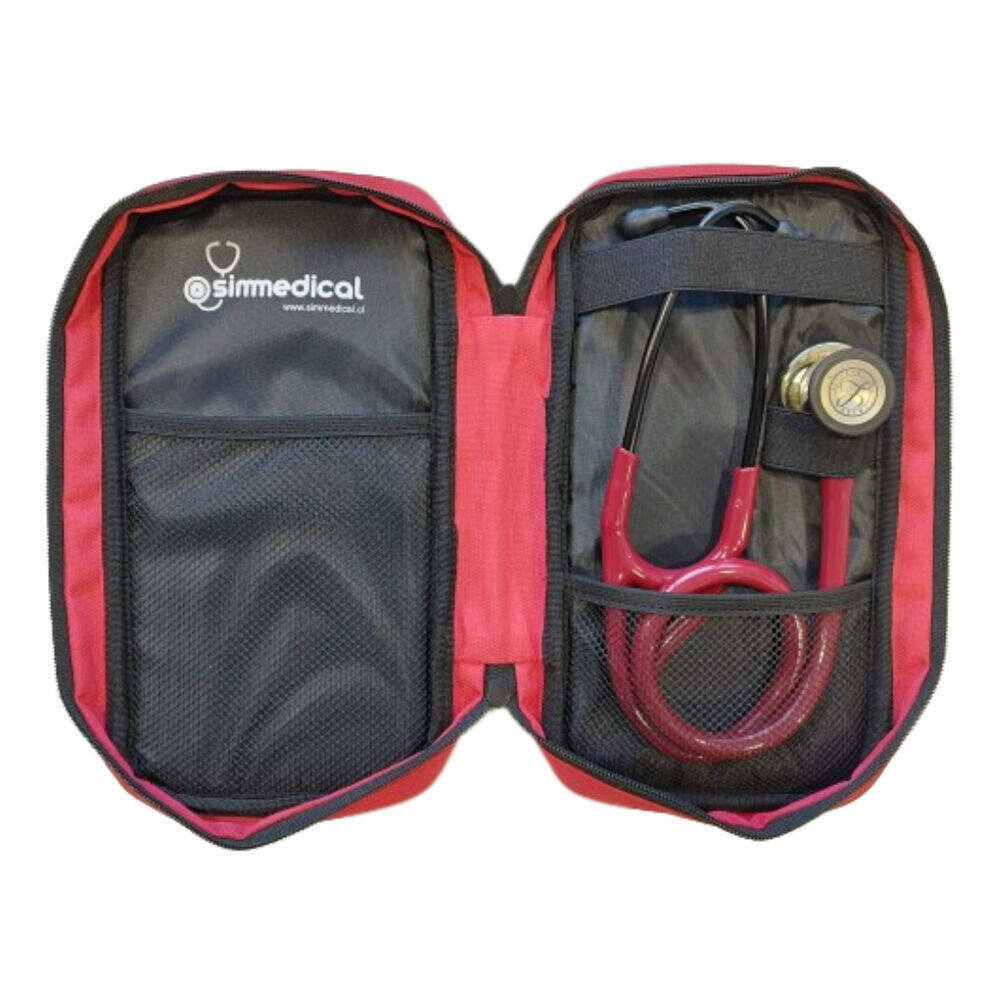 PEYF-6176_2 Fonendo Littmann® Cardiology IV Burdeo Champaña 6176 + Estuche