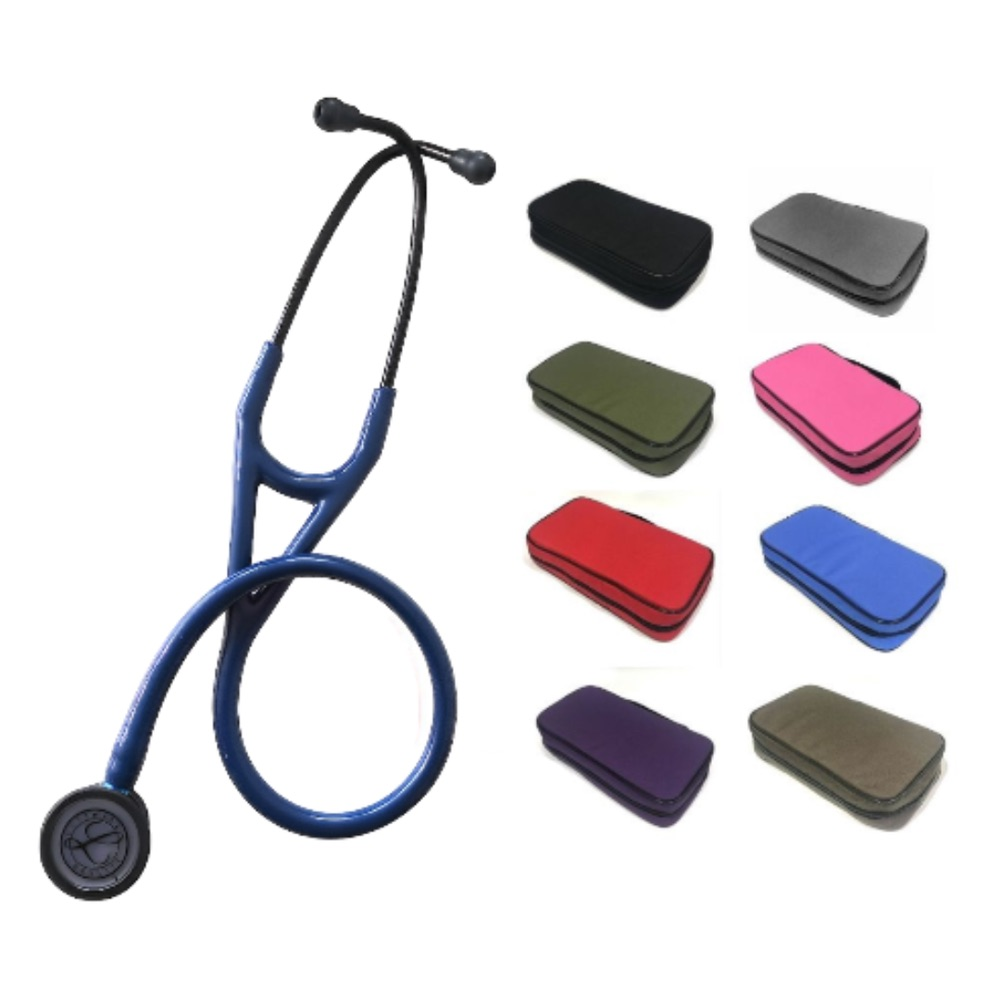 PEYF-6202_1 Fonendo Littmann® Cardiology IV Azul Marino Smoke 6202 + Estuche