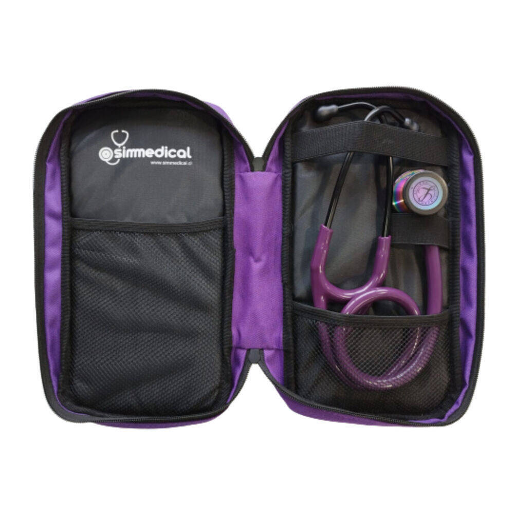 PEYF-6205_2 Fonendo Littmann® Cardiology IV Ciruela Arcoíris 6205 + Estuche