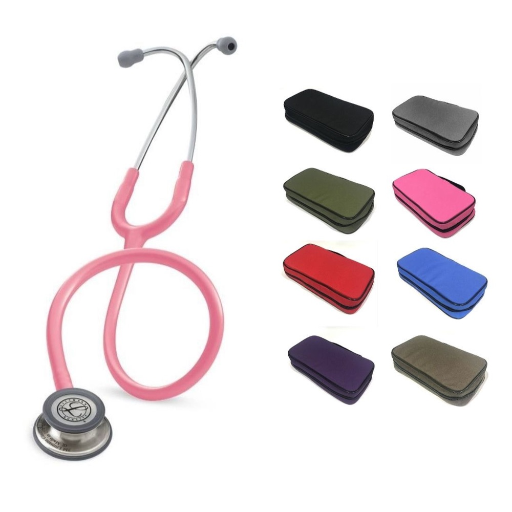 PEYF-ROS_1 Fonendoscopio Littmann® Classic III Rosado Perla 5633 + Estuche
