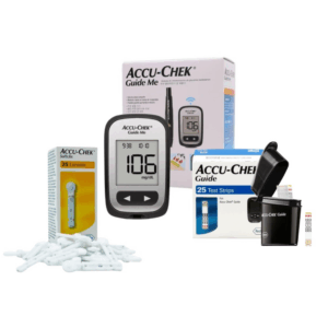 Pack Glucómetro Accu-Chek® Guide Me+ 25 Tiras Guide + 25 Lancetas softclix