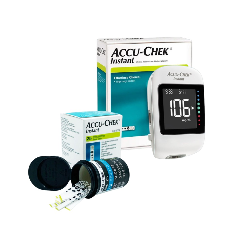 Pack-Glucometro-Accu-Chek®-Instant-1 Pack Glucómetro Accu-Chek® Instant + 25 Tiras Instant
