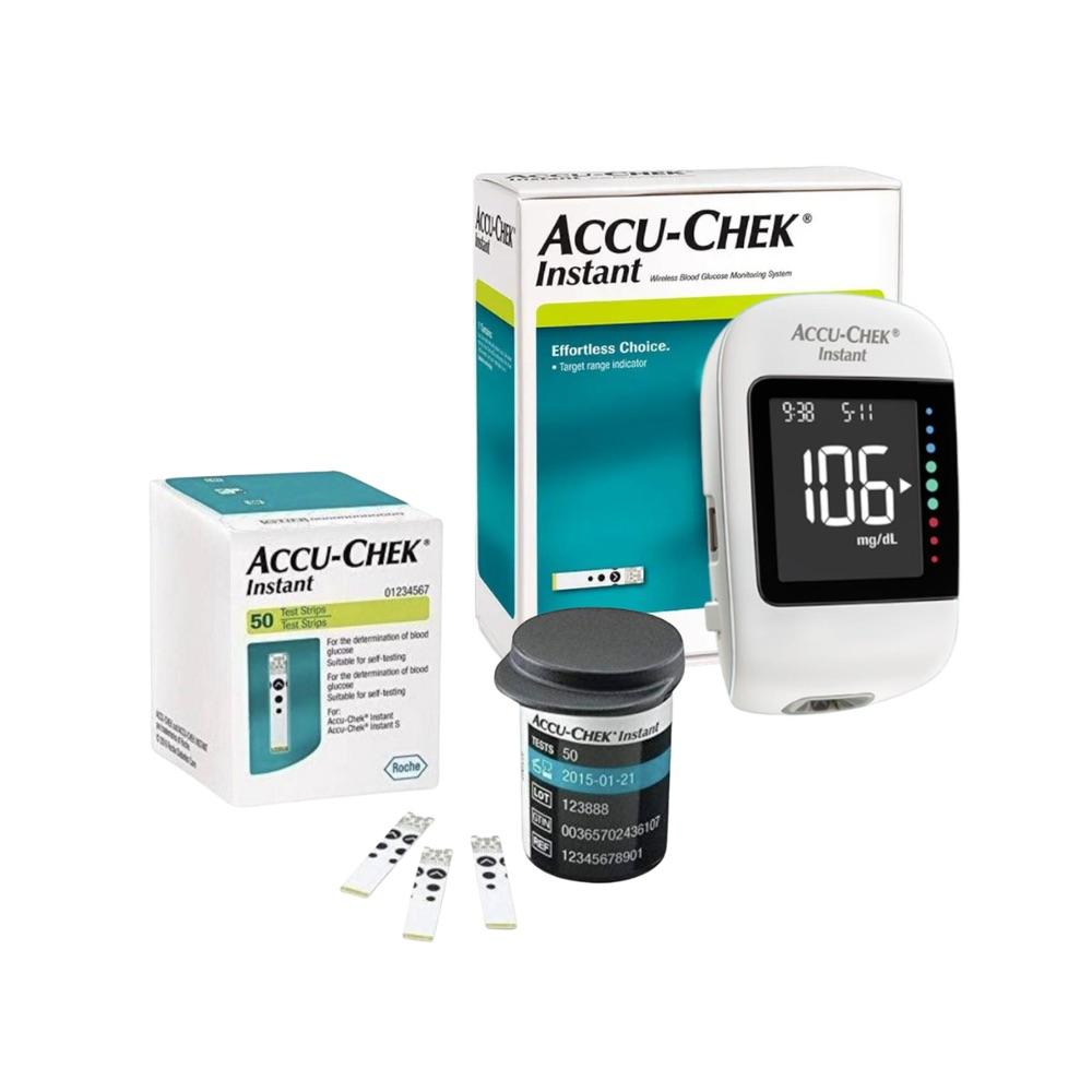 Pack Glucómetro Accu-Chek® Instant + 50 Tiras Instant