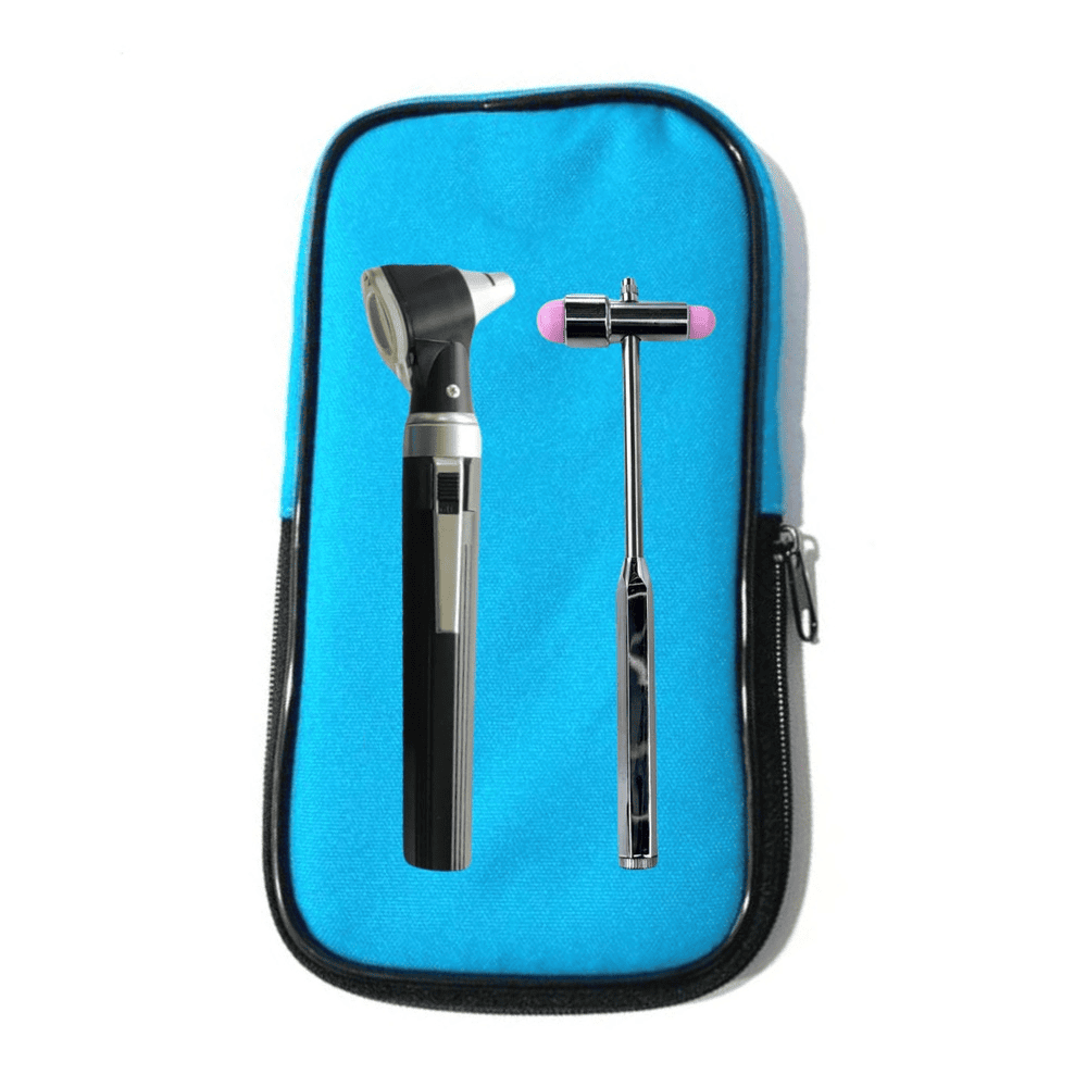 Pack: Otoscopio con iluminación Halógena Directa Guthmann + Estuche Multifuncional + Martillo Buck