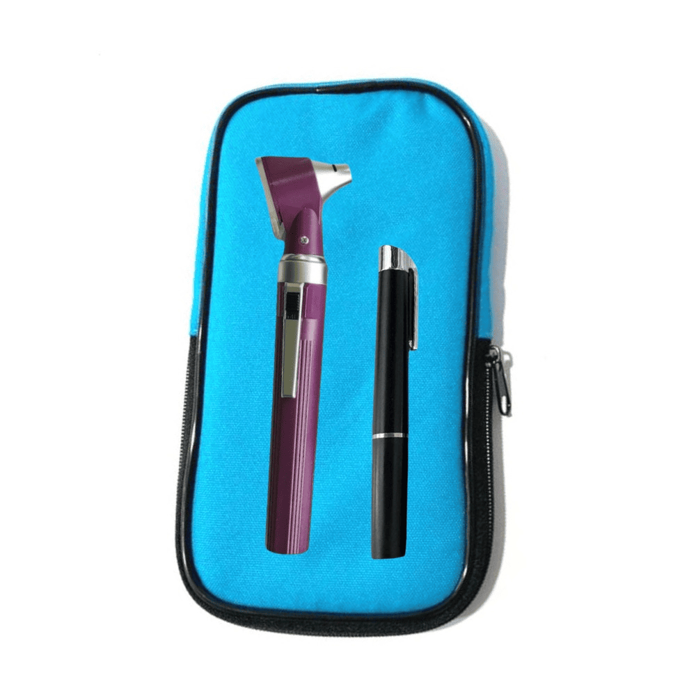 Pack: Otoscopio con iluminación Halógena Directa Guthmann + Estuche Multifuncional + Linterna Medica