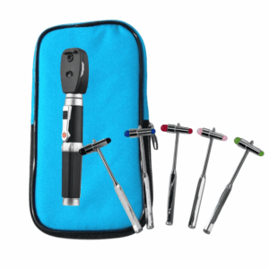 Pack: Oftalmoscopio Guthmann + Estuche + Linterna Medica + Martillo Buck