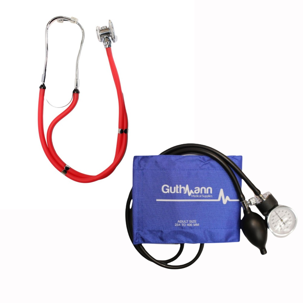 Kit Control Clínico: Toma Presión Guthmann + Fonendoscopio Sprague