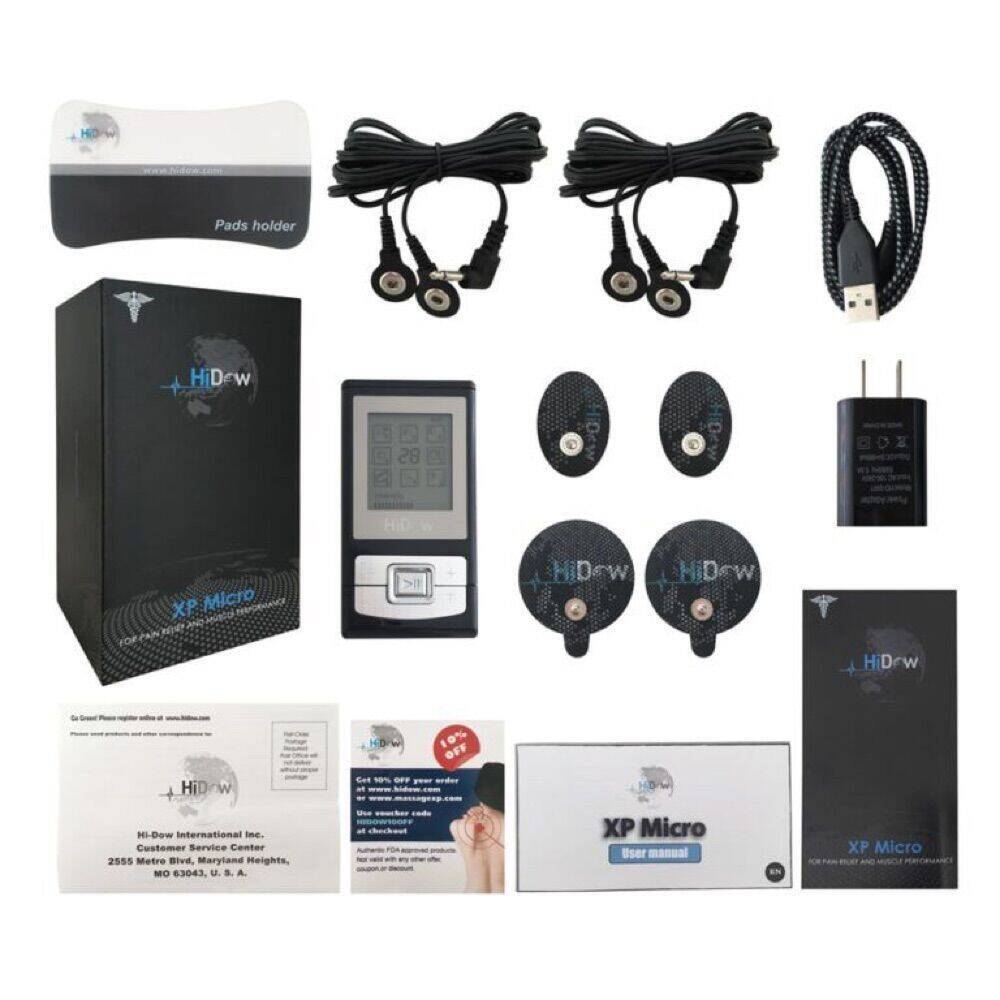 XP-Micro-Device-Accessories-and-Packagings-768x768-1 Equipo de Electroterapia TENS/EMS XP Micro 8 Modos - HiDow