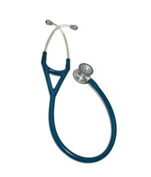 Fonendoscopio Littmann® Cardiology IV Azul Caribe Champaña 6190 con detalle de diseño