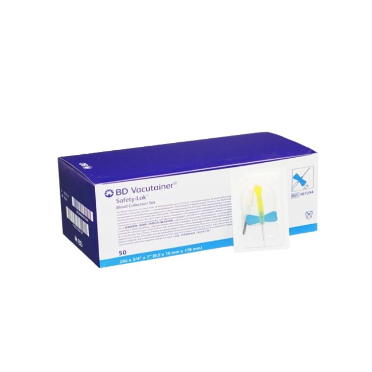367294 Mariposa Scalp Vein BD Vacutainer 25G x 3/4 X 7 - Caja de 50