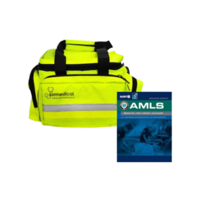 Diseño sin título (5) Pack: Bolso Rescate Mediano + AMLS 2° Edición: Manual Soporte Vital Médico Avanzado