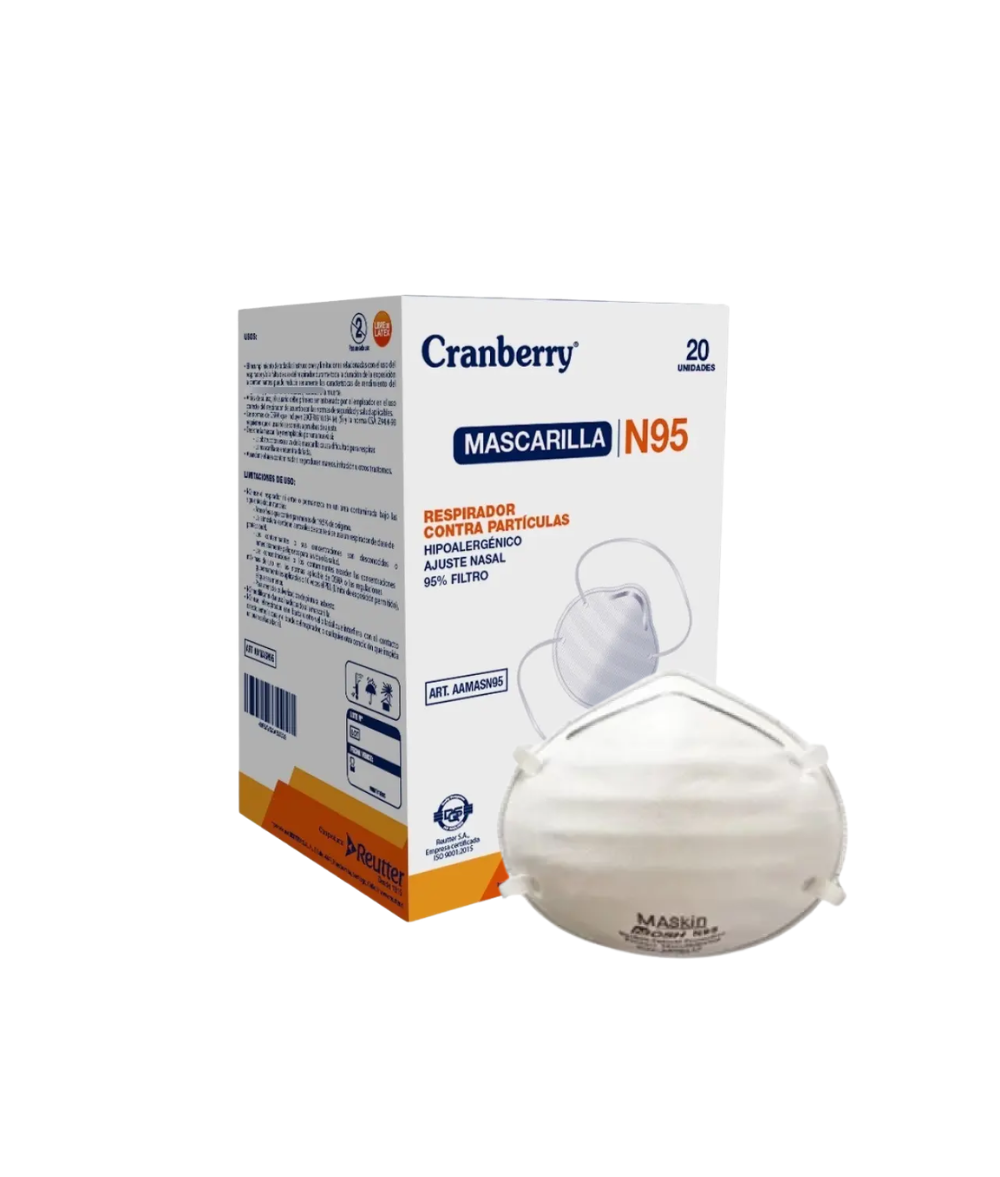 Mascarilla N95 Cranberry - Caja de 20 unds