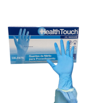 GEE1062 Guante Nitrilo Celeste Health Touch -100 unidades